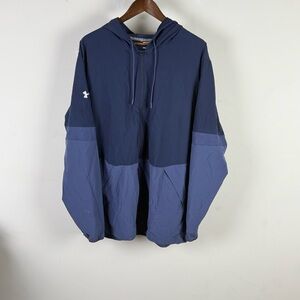 Under Armour UA Squad Warm Up Jacket XXL Navy Hooded Full Zip